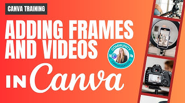 USING FRAMES AND VIDEOS IN CANVA #canva #createoncanva #canvassador