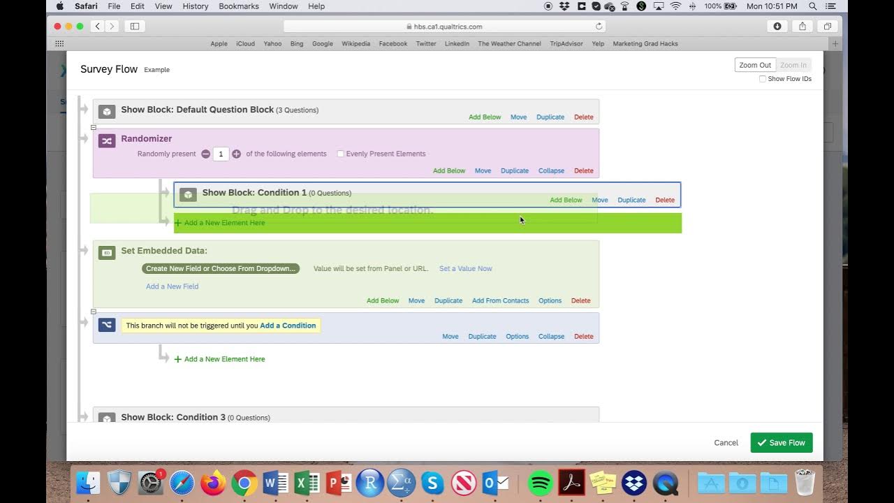 Qualtrics Basics 1 Question formats, randomizing blocks, changing the