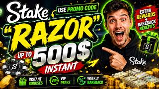 Stake Promo Code "RAZOR" - Extra Rewards up to 500 & Rakeback Guide 2026