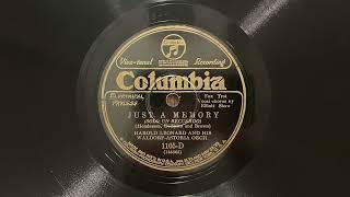 Just A Memory - Harold Leonard and His Waldorf-Astoria Orch - 1927