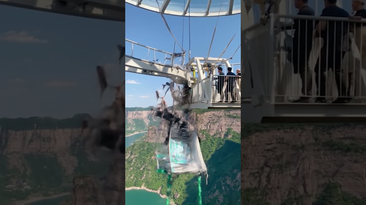 Bungee Jump Turns into Horror Scene 