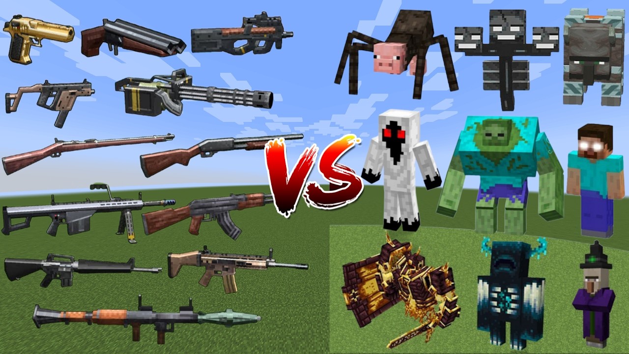 What Minecraft TaCZ Gun can Defeat the Most Bosses in a Row? - YouTube