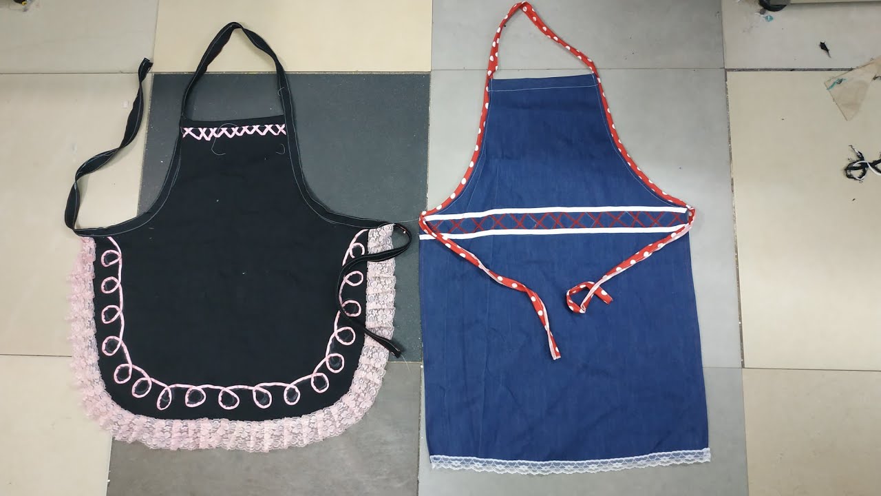 قص وخياطة مريول المطبخ سهل وبسيط بدون اي تعقيدات