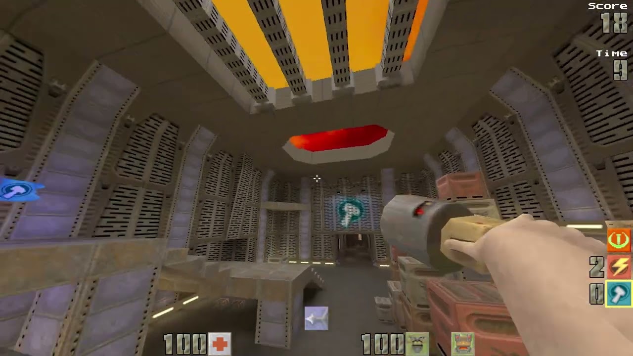 Quake 2 Capture the Flag - DiE vs o map 1/2, 2001-2-25