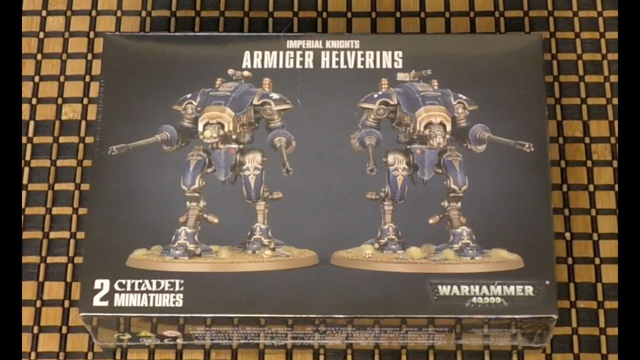 Imperial Knights - Armiger Helverins - Unboxing (WH40K)