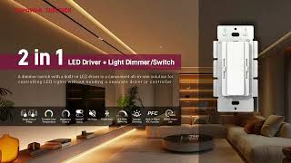 Save Time, Space & Cost! The Power of a Driver + Dimmer 2-in-1