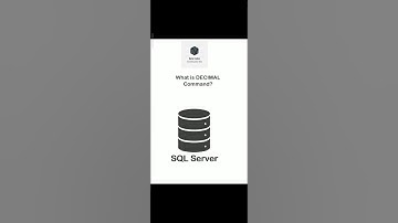 DECIMAL COMMAND | SQL Server #shorts #datacodex #sqlserver #sqlforbeginners