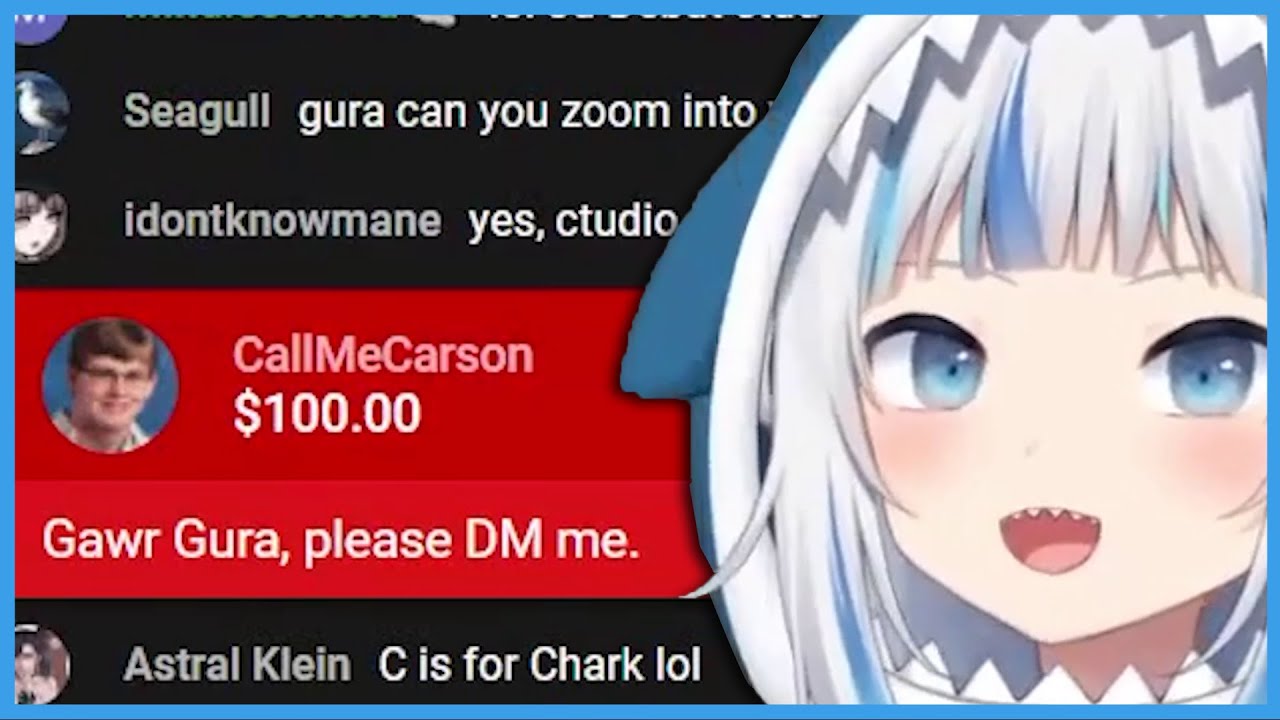 Callmecarson Shrimps For Gawr Gura Youtube