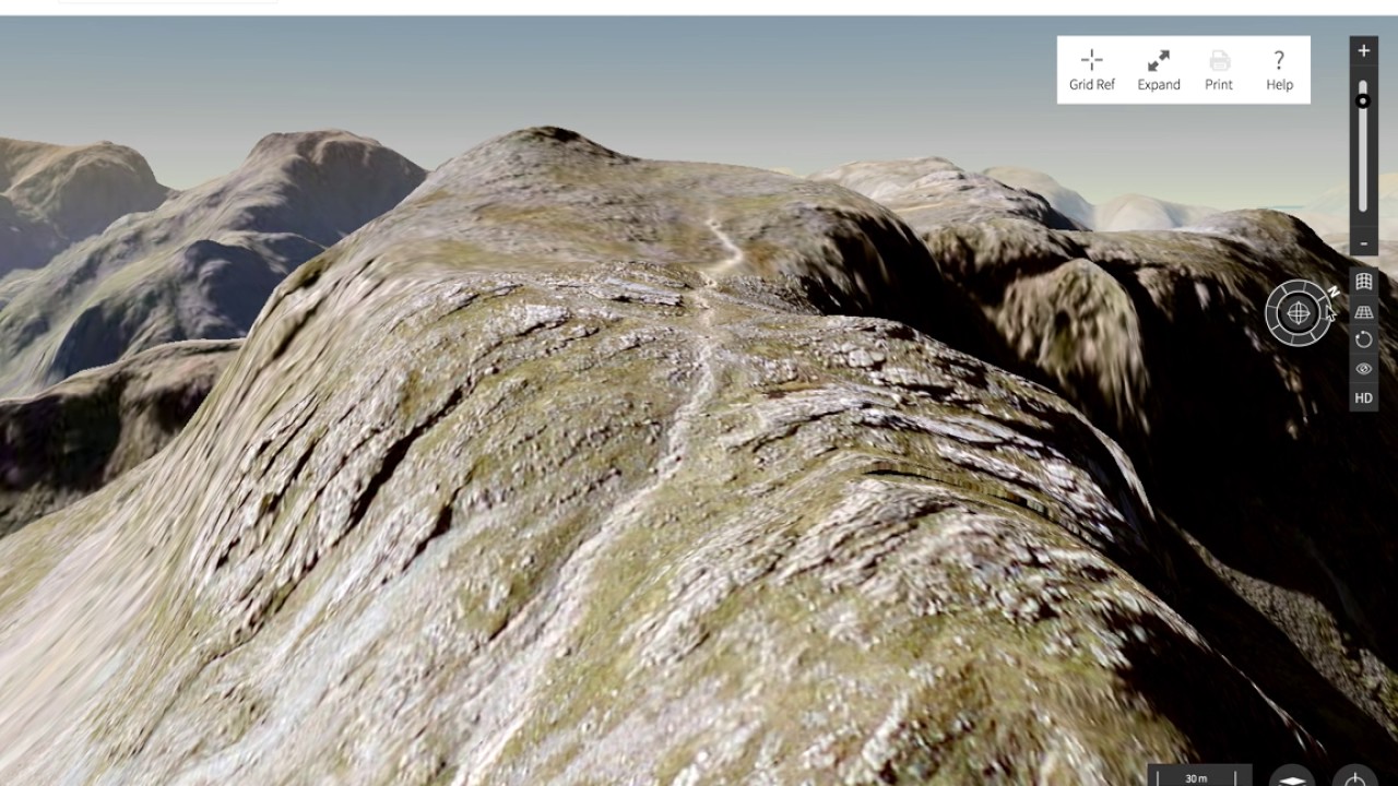 Exploring Crinkle Crags & Bow Fell on Aerial 3D