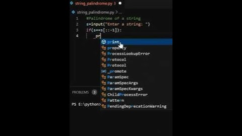 STRING PALINDROME USING PYTHON #python #viral #shorts