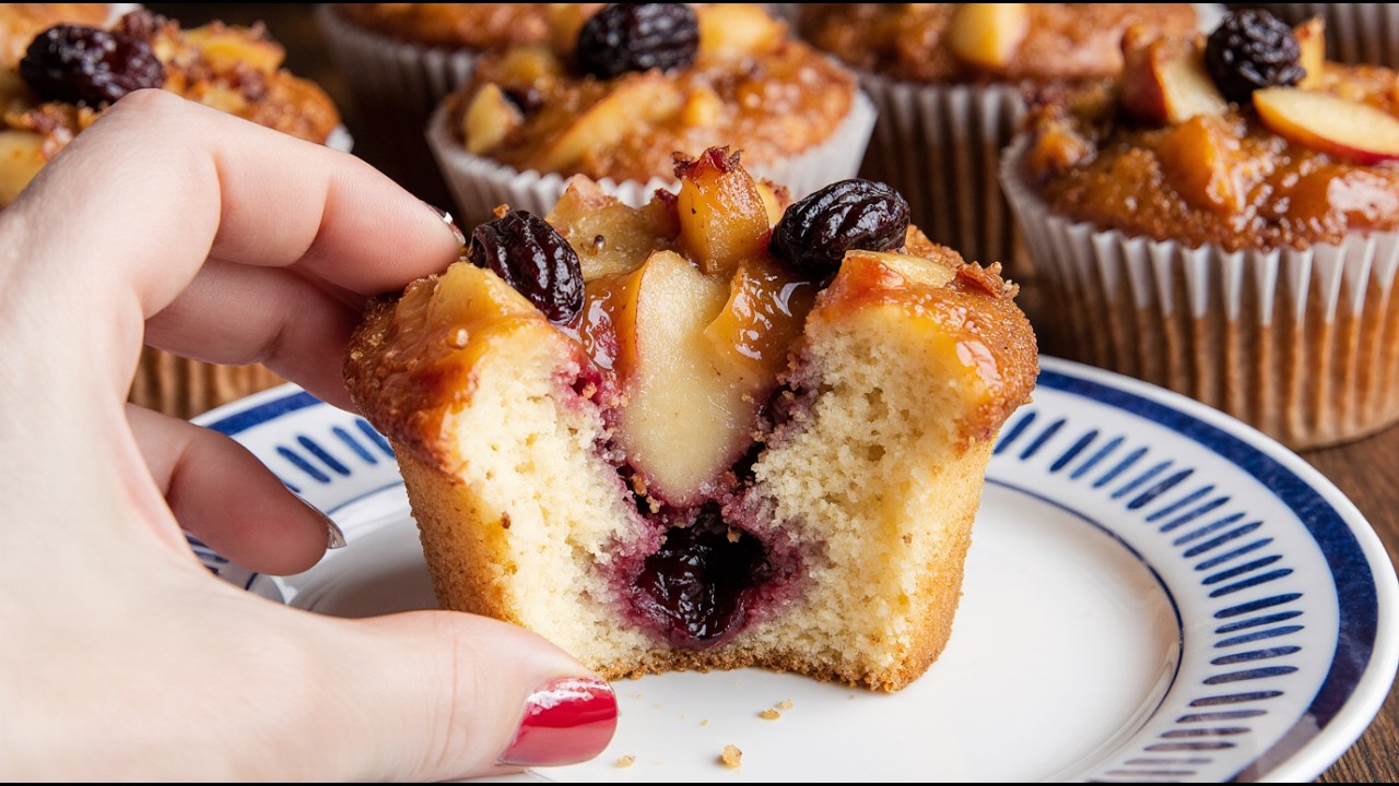 Mein Trick: Dessert mit Apfel & Pflaume. Alle fragen nach dem Rezept!