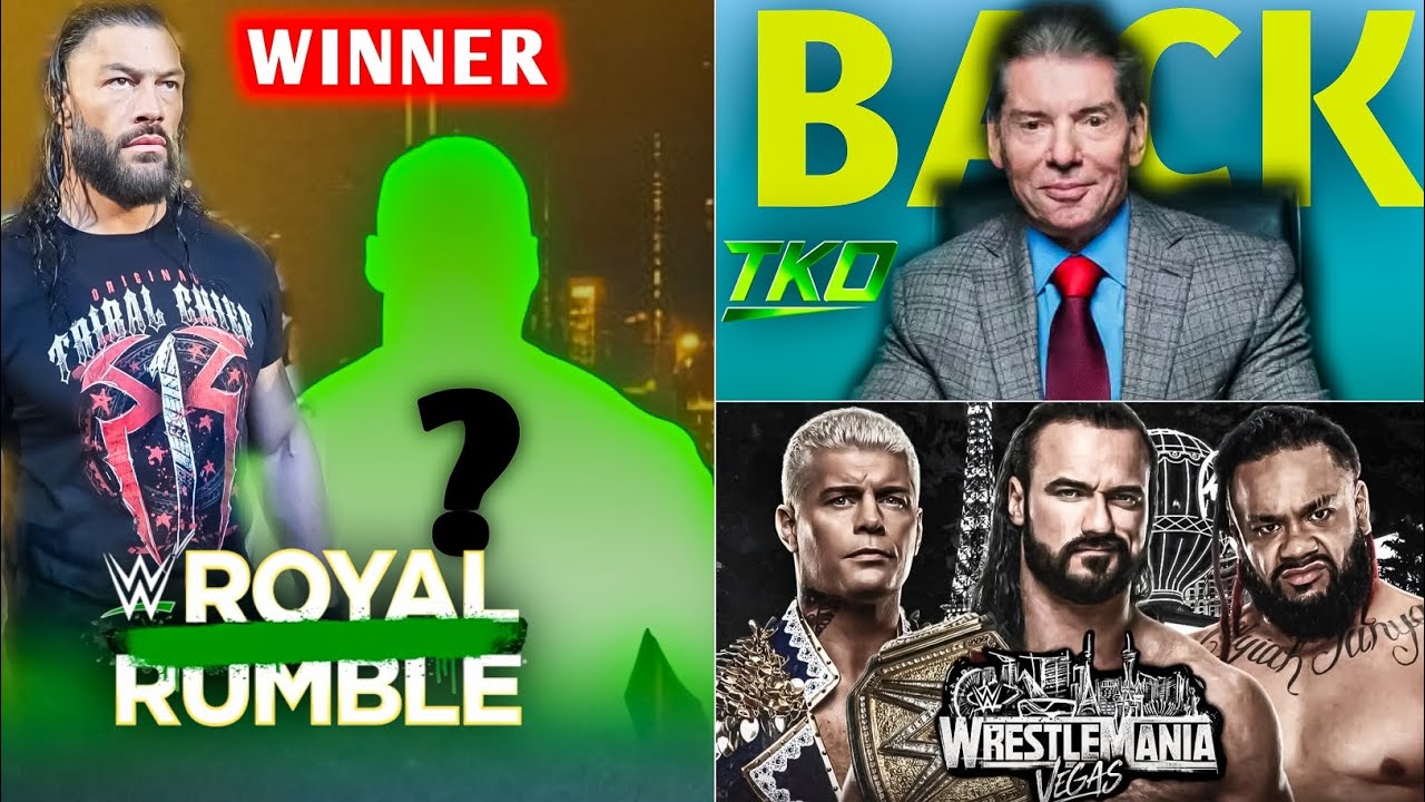| Roman Reigns VS...? To Win Royal Rumble❓| TKO Wants Vince Back😮| Cody vs Drew vs Jacob WM42 | WWE
