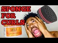 HOW TO GET CURLY HAIR w/ A SPONGE | THE SHAKE METHOD