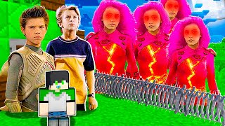 SHARKBOY E MAX PROTEGE BEBÊ DE UM APOCALIPSE DE LAVAGIRL NO MINECRAFT! screenshot 2