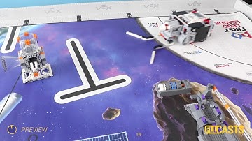 Mission run M06 (precisely push) from FIRST LEGO League 2018 Into Orbit. Review