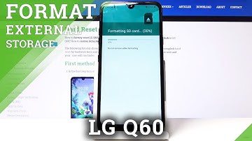 How to Erase SD Memory in LG Q60 - Format SD Card
