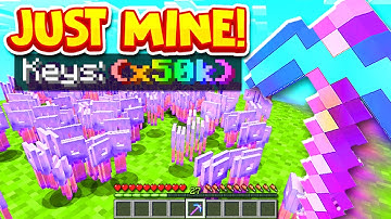 How to get THOUSANDS OF CRATE KEYS by MINING BLOCKS in MINECRAFT: PRISONS?! | Minecraft OP PRISON