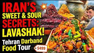 Iran's SWEET & SOUR Secret 🇮🇷 | Giant Lavashak in Tehran's Darband Food Tour! 🤤🔥