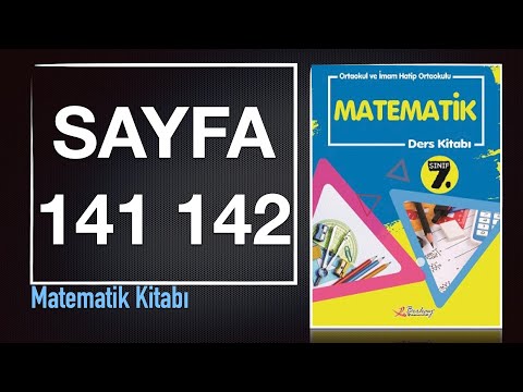 7. Sınıf Matematik Ders Kitabı BERKAY YAYIN Sayfa 141 142 Cevapları