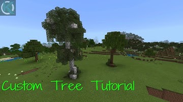 HOW TO BUILD A CUSTOM OAK AND BIRCH TREE IN MINECRAFT-Minecraft 1.16 Bedrock