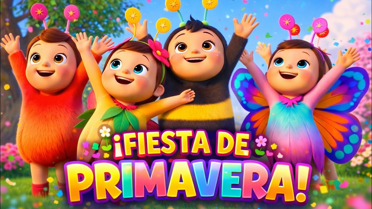¡FIESTA DE PRIMAVERA! 🌸 Canción Infantil para Bailar y Celebrar ...