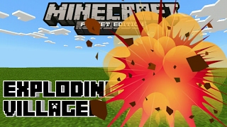 Minecraft PE | How To Make Exploding Mobs! | Command Block creation