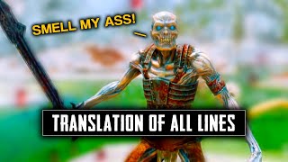 Translation of all Draugr lines