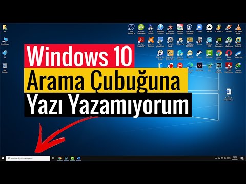 Windows 10 Arama Çubuğuna Yazı Yazamıyorum | Arama Çubuğu Çalışmıyor!