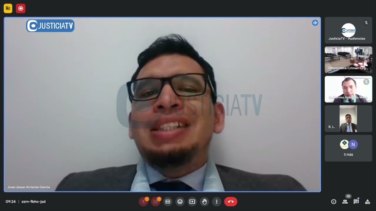 Audiencia de constitución de actor civil en el proceso contra Eduardo Wong Lu y otros