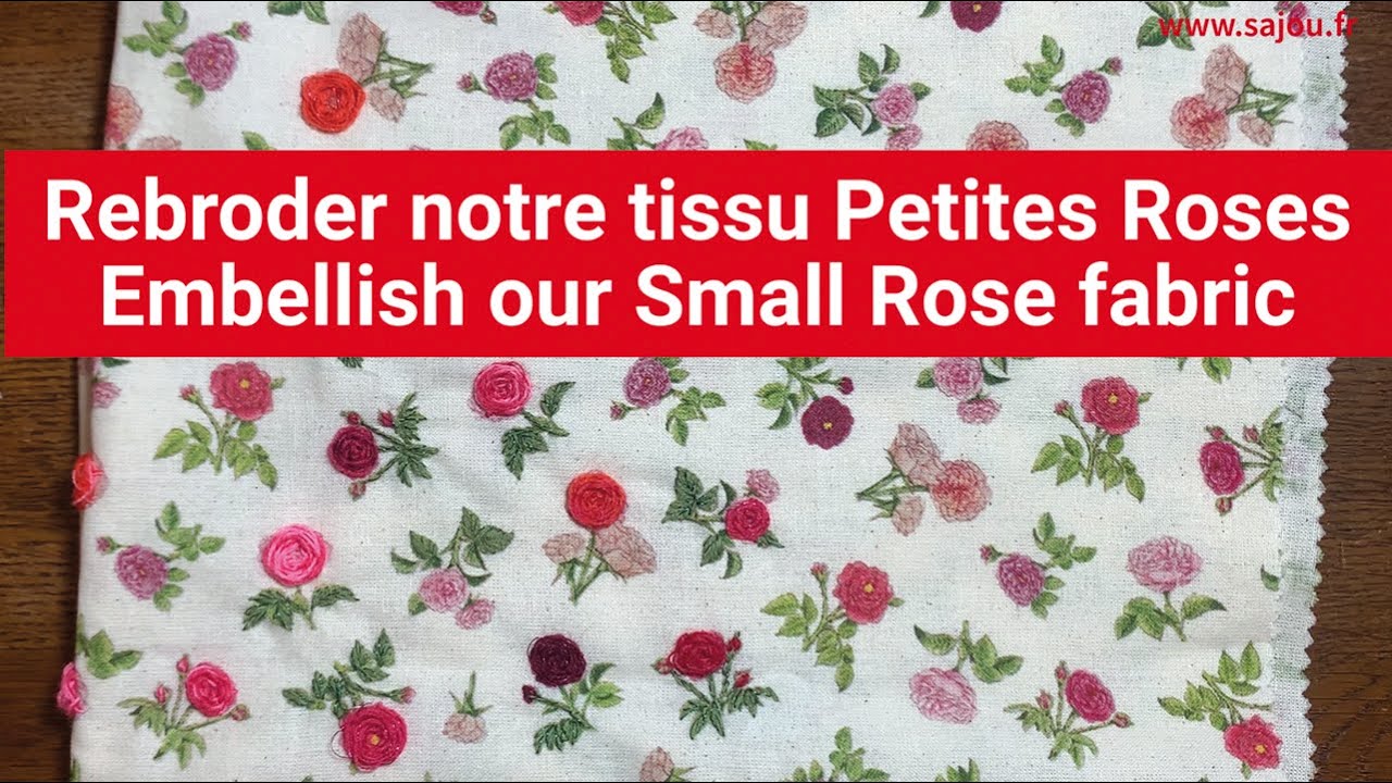 Large Broderie Ottomane Métallique Sur Lin