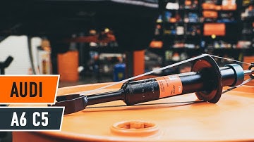 How to change a front shock strut on AUDI A6 C5 Avant [TUTORIAL AUTODOC]
