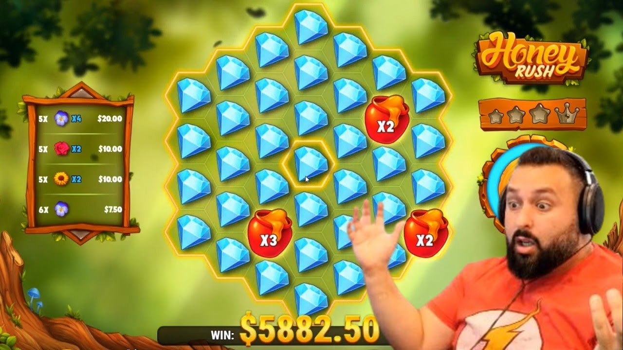 TOP 5 RECORD WINS OF THE WEEK ★ NICE FULL SCREEN ON HONEY RUSH SLOT