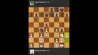 Moshe Czerniak vs Tigran Petrosian || Chess Olymipad • Lugano - Switzerland (1968)