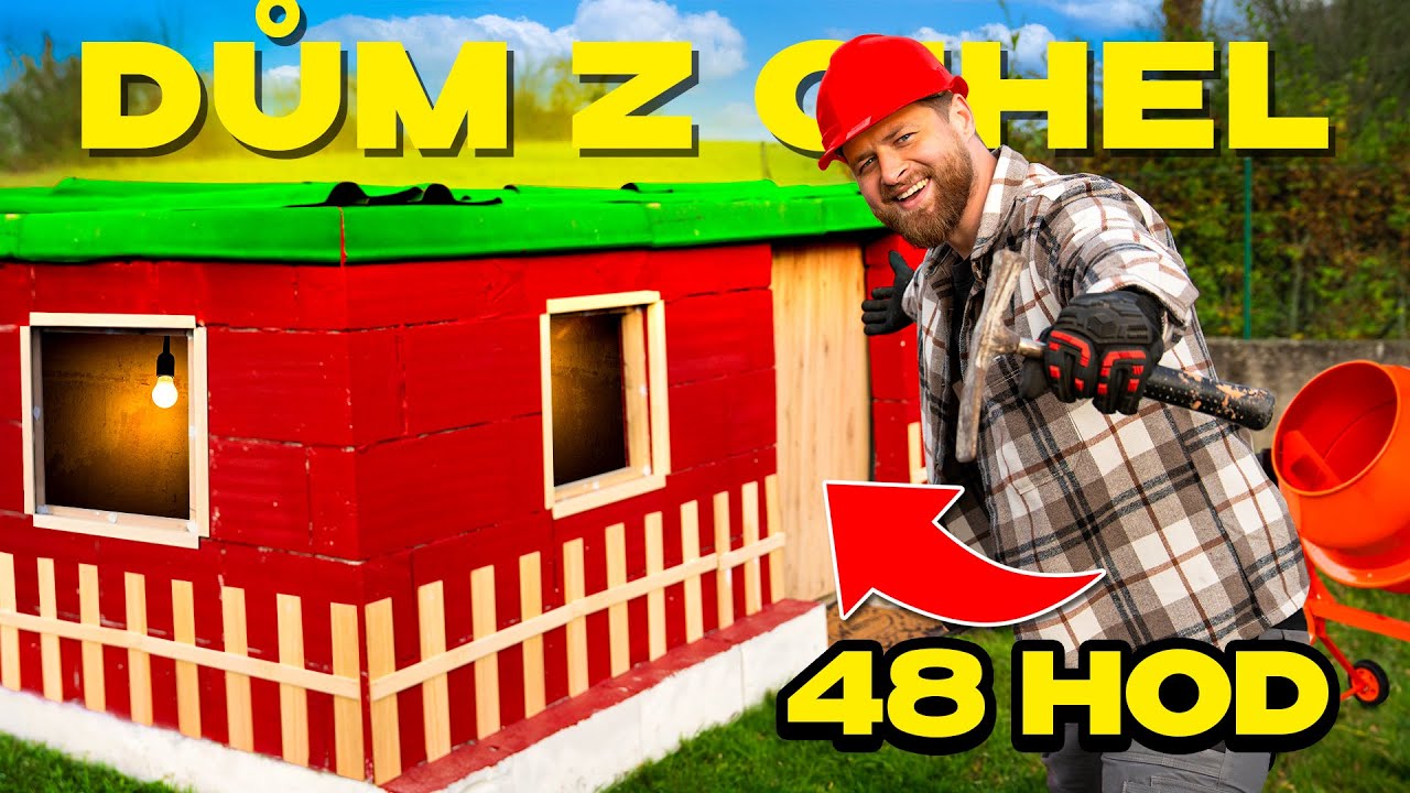 POSTAVIL JSEM DŮM Z CIHEL ZA 48HOD! *Dětský sen*