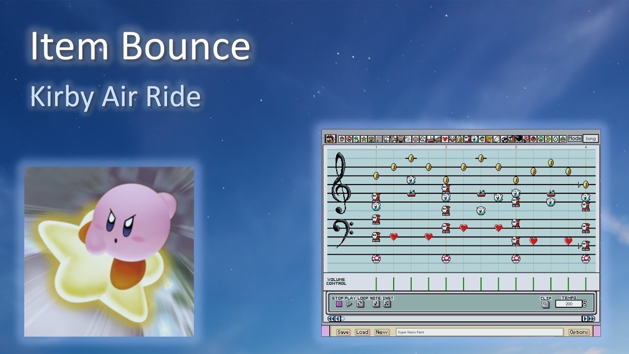 Item Bounce Kirby Air Ride Super Mario Paint Cover [Default