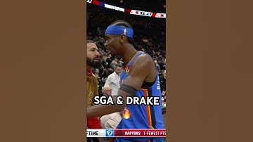 Shai Gilgeous-Alexander & Drake pre-game in Toronto! 🔥🤝|#Shorts