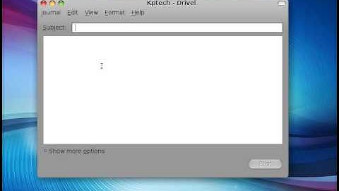 Linux Software: Drivel -A blogging client