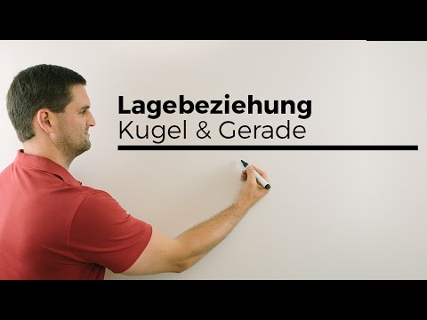 Position of a line and a sphere, vector geometry, Math by Daniel Jung