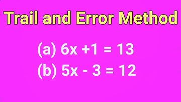 Trial and Error Method