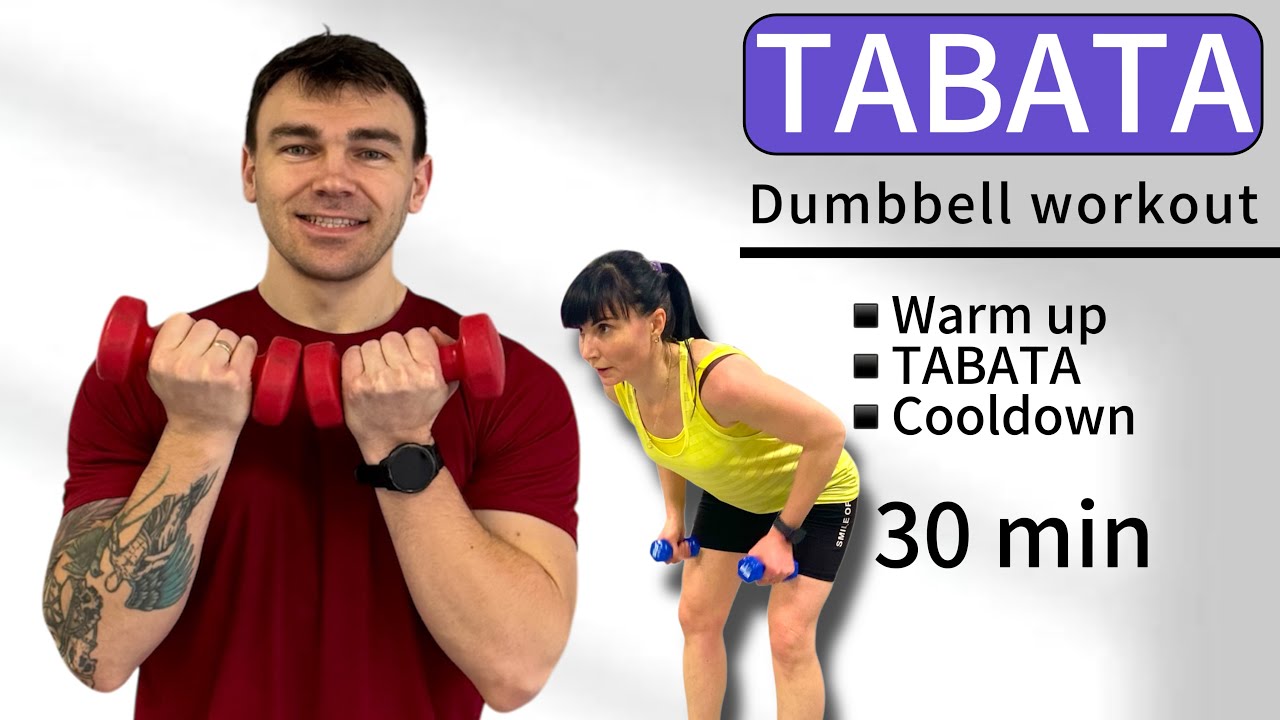 TABATA Workout with Dumbbells | 30 Min Full Body Home HIIT | #TBDB6 ...