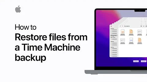 How to restore files from a Time Machine backup | Apple Support