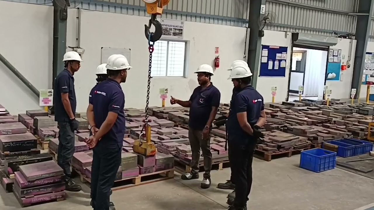 DMSI PUNE PLANT Teaching Pointing and calling for balance material .