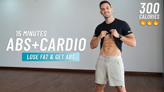 15 Min Abs and Cardio Workout - Torch Calories And Get A Flat stomach