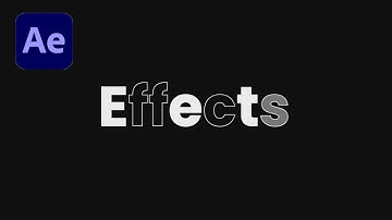 How to create Flicker Text Animation in After Effects| after effects tutorials|Effect for you