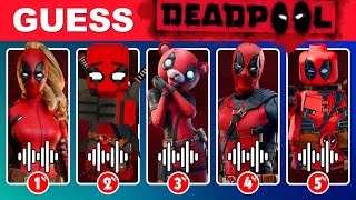 Guess Deadpool Dance And Song By Their Voice All Deadpool Variants Ultimate Deadpool Quiz