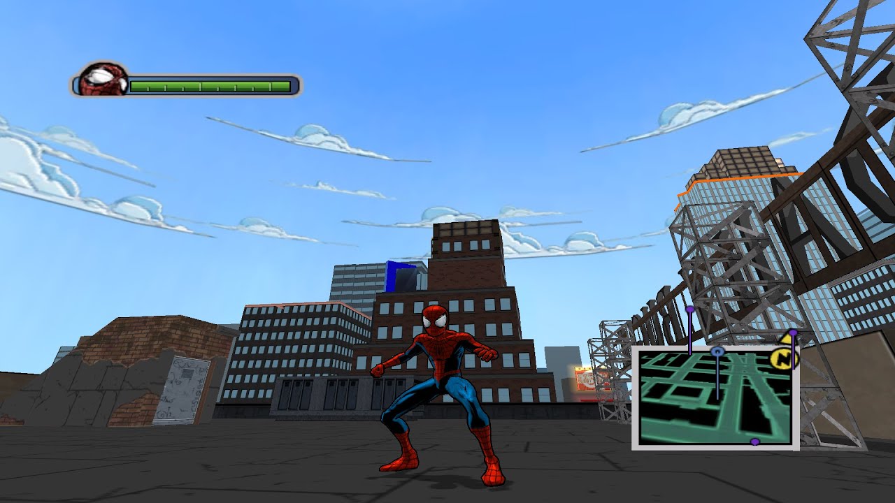 Ultimate Spider-Man Free Roam - Ultimate Suit Remastered - YouTube