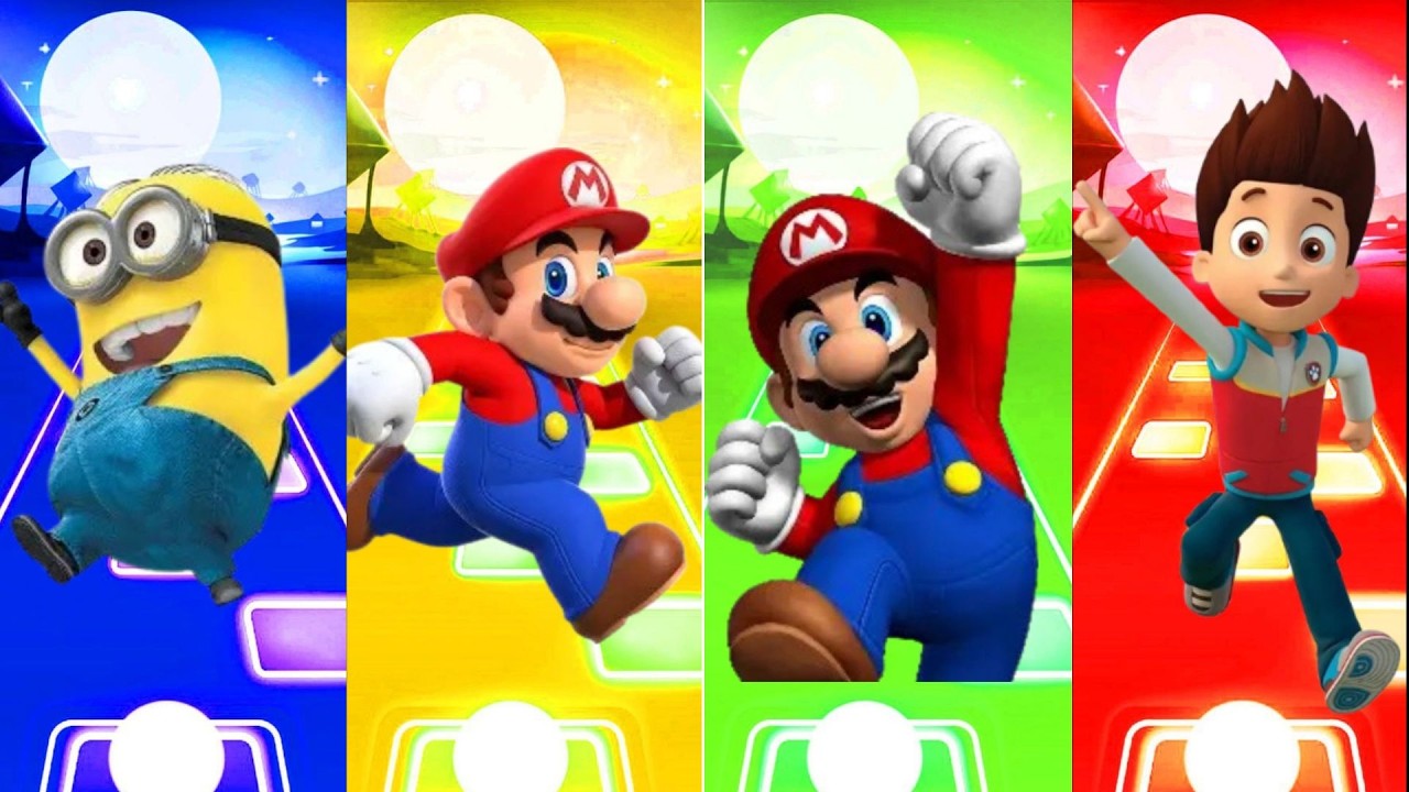 #234 #supermario, #minions  Tiles Hop, Coffin Dance, Subscribe