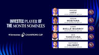 Investec Player of the Month Nominees - May | Investec Champions Cup