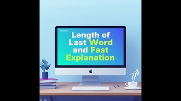 Length of Last Word | LeetCode + GFG | Easy Explanation & Code