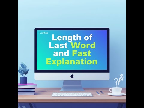 Length of Last Word | LeetCode + GFG | Easy Explanation & Code